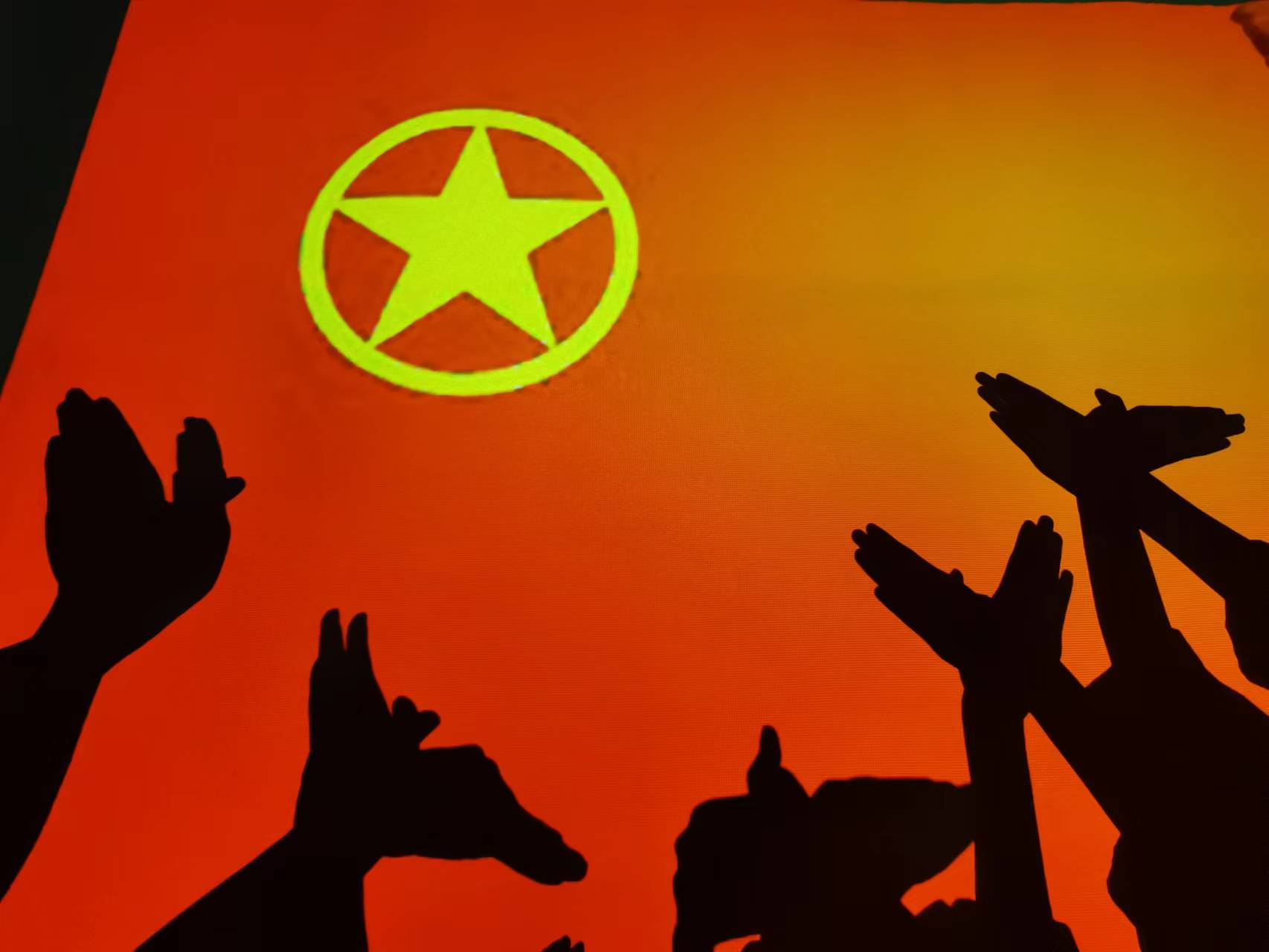 公司组织开展“我与团旗团徽合个影！”主题活动