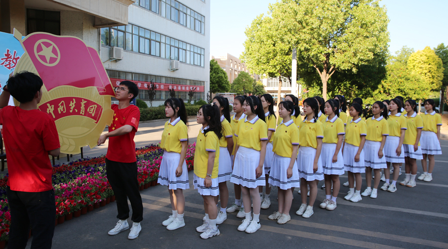 公司组织开展“我与团旗团徽合个影！”主题活动