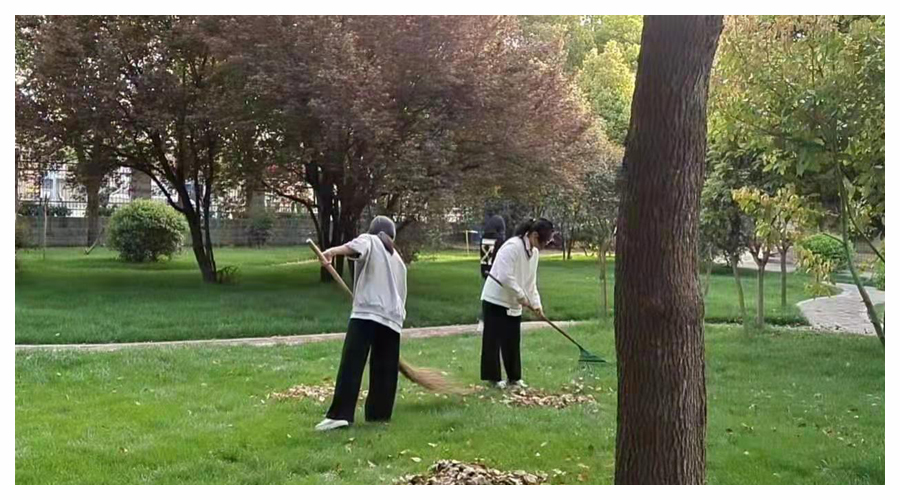 崇尚劳动 美化校园