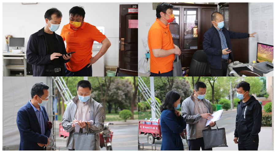 市教体局党组成员、副局长李俊峰一行三人莅临公司督导检查校园疫情防控工作