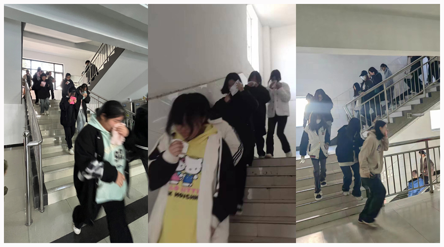 太阳成集团tyc122cc开展消防应急疏散和防震应急避险演练活动