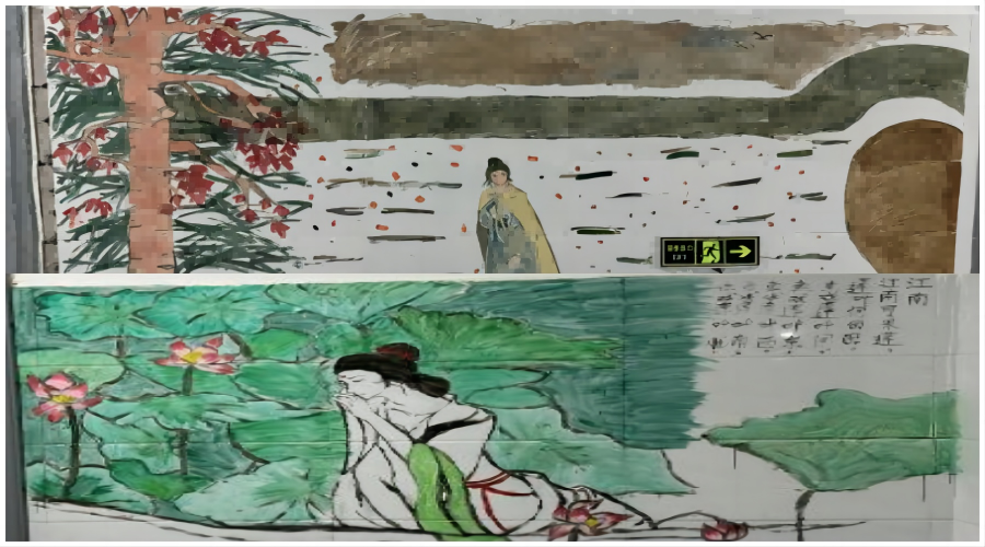 太阳成集团tyc122cc开展宿舍文化墙文创活动