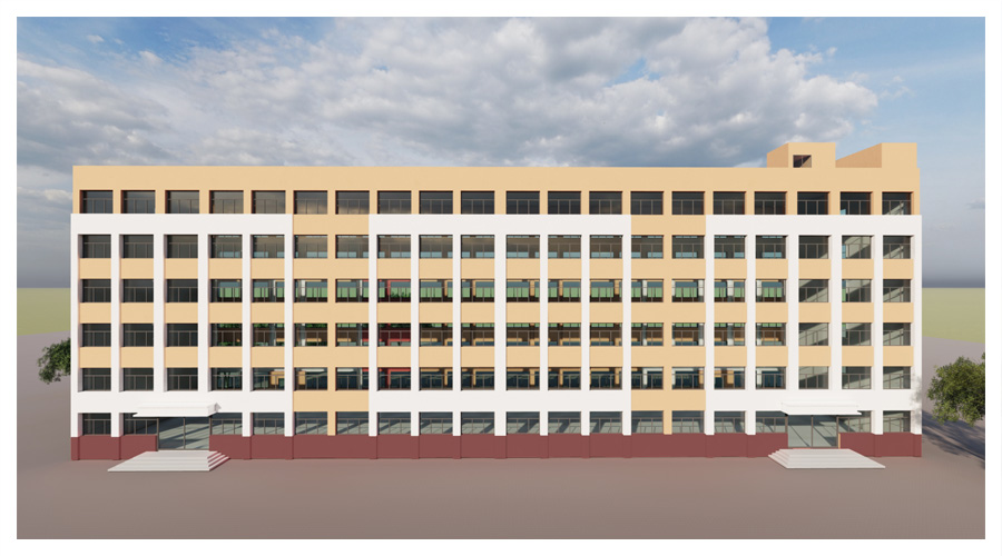 公司5号员工宿舍楼完成竣工预验收即将投入使用