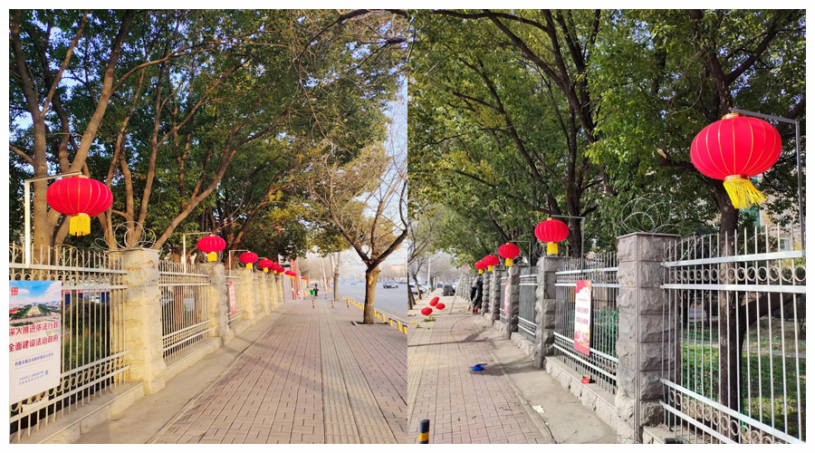 太阳成集团tyc122cc开展“挂灯笼 贴春联 欢欢喜喜过新年”活动