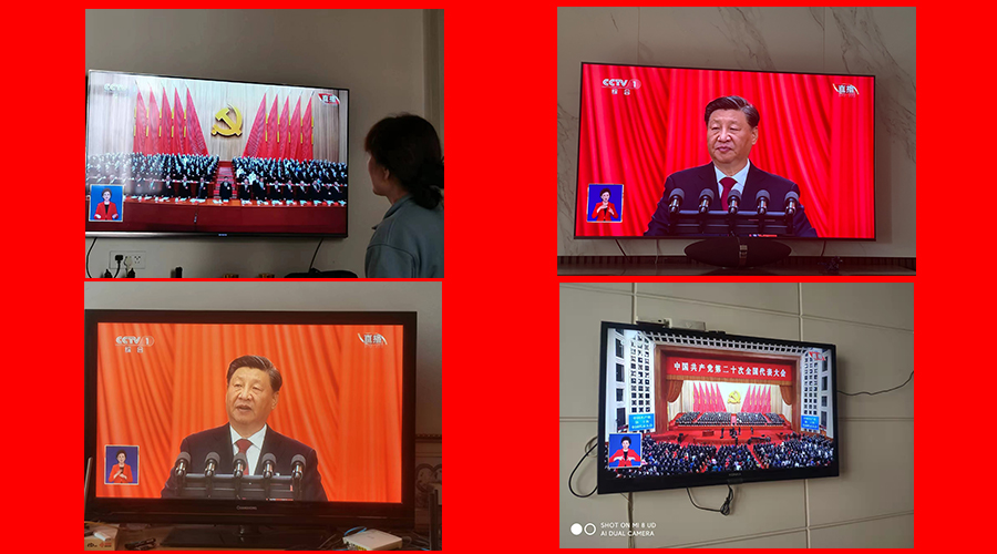 公司组织集体观看党的二十大开幕会