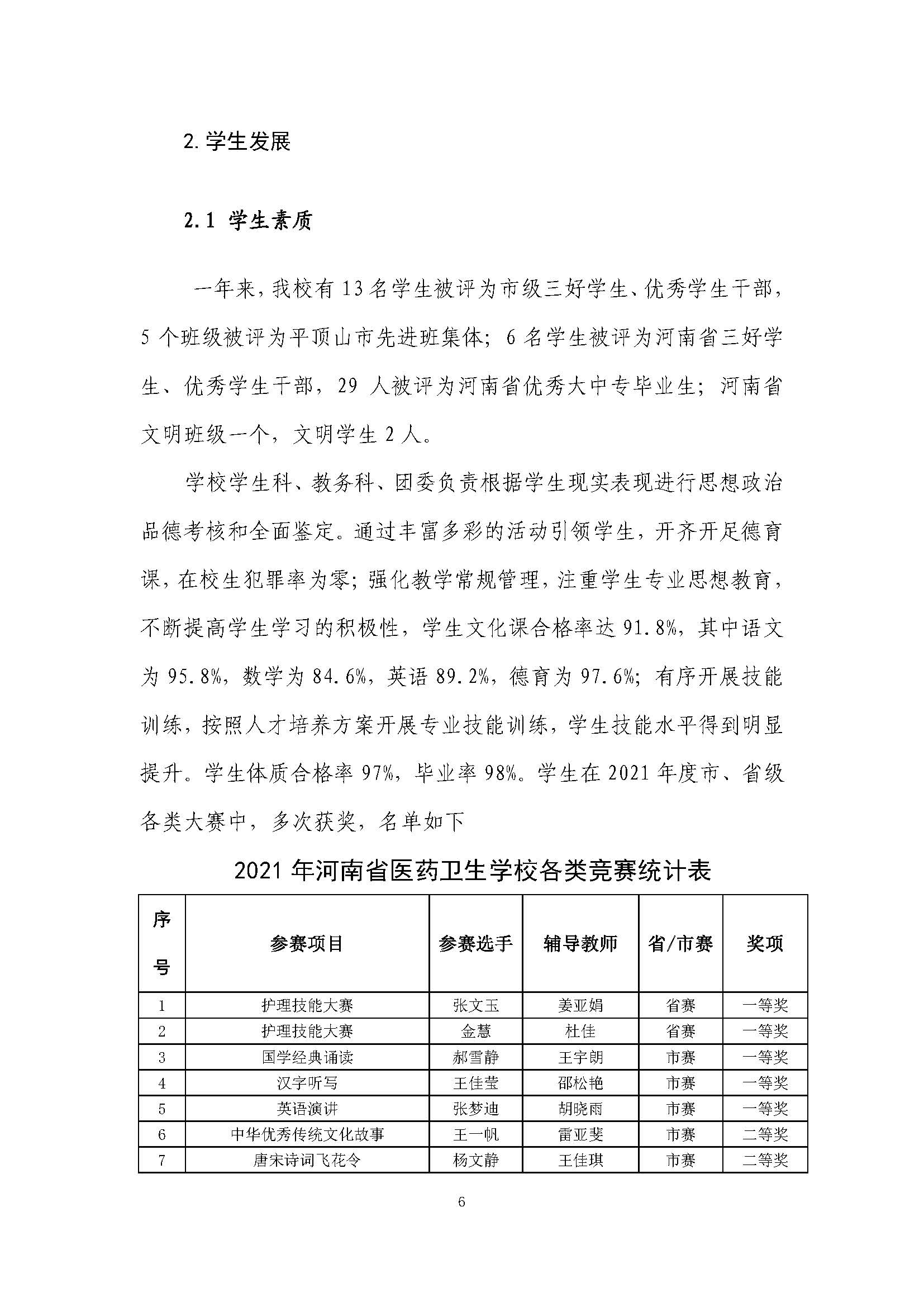 2021年河南省医药卫生公司质量年度报告