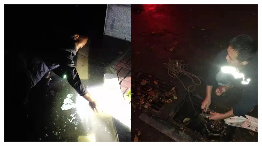 齐心协力排涝排险 全力保障校园安全