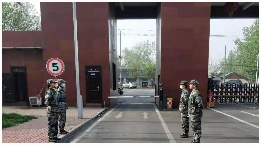 菁菁校园添绿意 员工教官展风采